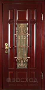 Фото стальная дверь Парадная дверь №386 с отделкой МДФ ПВХ