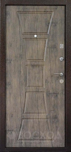 Фото  Стальная дверь МДФ №75 с отделкой Ламинат