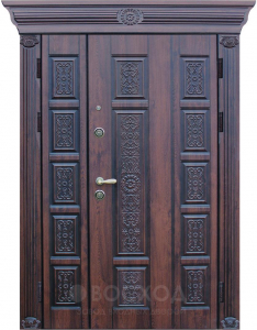 Фото стальная дверь Парадная дверь №335 с отделкой Массив дуба