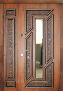 Фото стальная дверь Парадная дверь №107 с отделкой Массив дуба