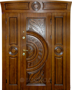 Фото стальная дверь Парадная дверь №97 с отделкой Массив дуба