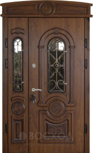 Фото стальная дверь Парадная дверь №402 с отделкой МДФ ПВХ