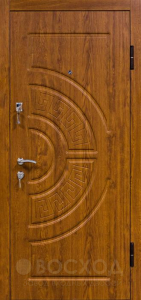 Фото стальная дверь С зеркалом №53 с отделкой МДФ Шпон