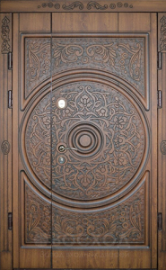 Фото стальная дверь Парадная дверь №120 с отделкой Массив дуба