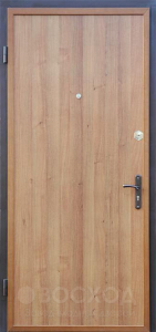 Фото  Стальная дверь МДФ №28 с отделкой Ламинат