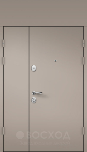 Фото стальная дверь Дверь с терморазрывом двухстворчатая №2 с отделкой МДФ ПВХ