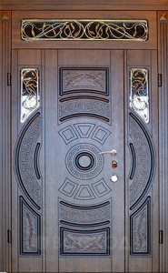 Фото стальная дверь Парадная дверь №121 с отделкой Массив дуба