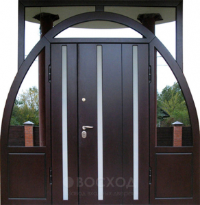 Фото стальная дверь Парадная дверь №42 с отделкой Массив дуба