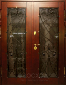 Фото стальная дверь Парадная дверь №54 с отделкой Массив дуба