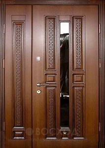 Фото стальная дверь Парадная дверь №81 с отделкой Массив дуба