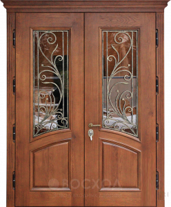 Фото стальная дверь Парадная дверь №330 с отделкой Массив дуба
