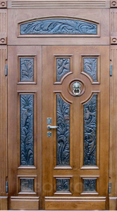 Фото стальная дверь Парадная дверь №11 с отделкой Массив дуба