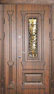 Фото стальная дверь Парадная дверь №84 с отделкой МДФ ПВХ