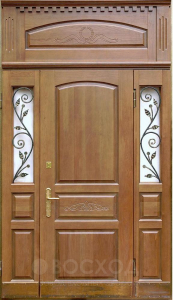 Фото стальная дверь Парадная дверь №347 с отделкой Массив дуба