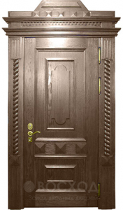 Фото стальная дверь Элитная дверь №16 с отделкой Массив дуба