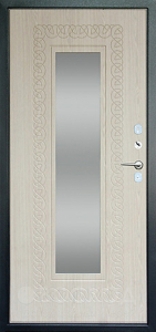 Фото  Стальная дверь Трёхконтурная дверь с зеркалом №16 с отделкой МДФ ПВХ
