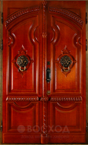 Фото стальная дверь Парадная дверь №25 с отделкой Массив дуба