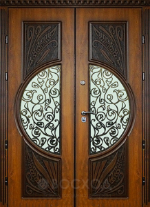 Фото стальная дверь Парадная дверь №104 с отделкой Массив дуба