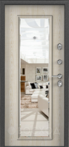 Фото  Стальная дверь Дверь с зеркалом и шумоизоляцией №21 с отделкой МДФ ПВХ