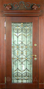 Фото стальная дверь Парадная дверь №9 с отделкой Массив дуба