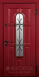 Фото стальная дверь Дверь с терморазрывом и стеклопакетом №5 с отделкой МДФ ПВХ