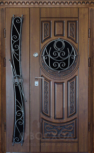 Фото стальная дверь Парадная дверь №118 с отделкой Массив дуба