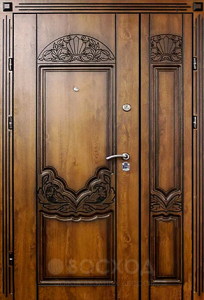 Фото стальная дверь Парадная дверь №100 с отделкой МДФ ПВХ