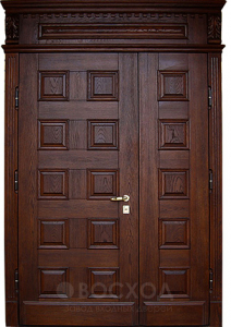 Фото стальная дверь Парадная дверь №28 с отделкой Массив дуба