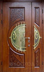 Фото стальная дверь Парадная дверь №115 с отделкой Массив дуба