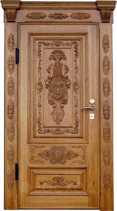 Фото стальная дверь Элитная дверь №9 с отделкой Массив дуба