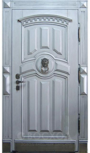 Фото стальная дверь Элитная дверь №12 с отделкой Массив дуба