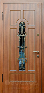 Фото  Стальная дверь Дверь с ковкой №19 с отделкой МДФ ПВХ